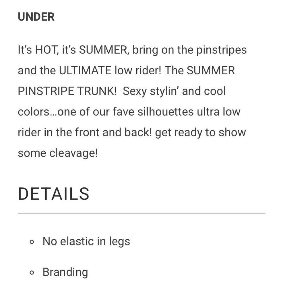 N2N BODYWEAR Pinstripe Trunk Underwear - Picture 10 of 10